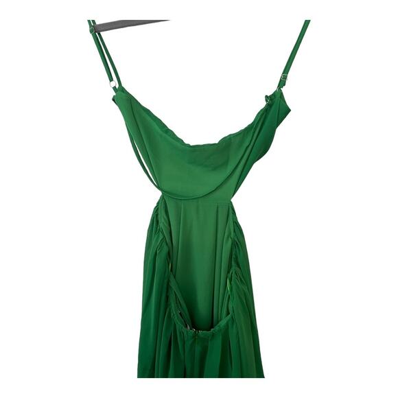 Sau Lee Giselle Gown Dress Cut Out Adjustable Strap Light Apple Green 2 - Picture 12 of 15